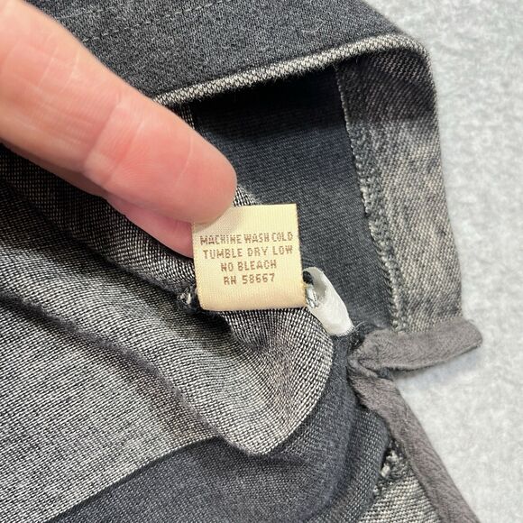 Guess Classic Sportswear Polo Men’s XL Gray Striped Casual Shirt - Picture 6 of 11